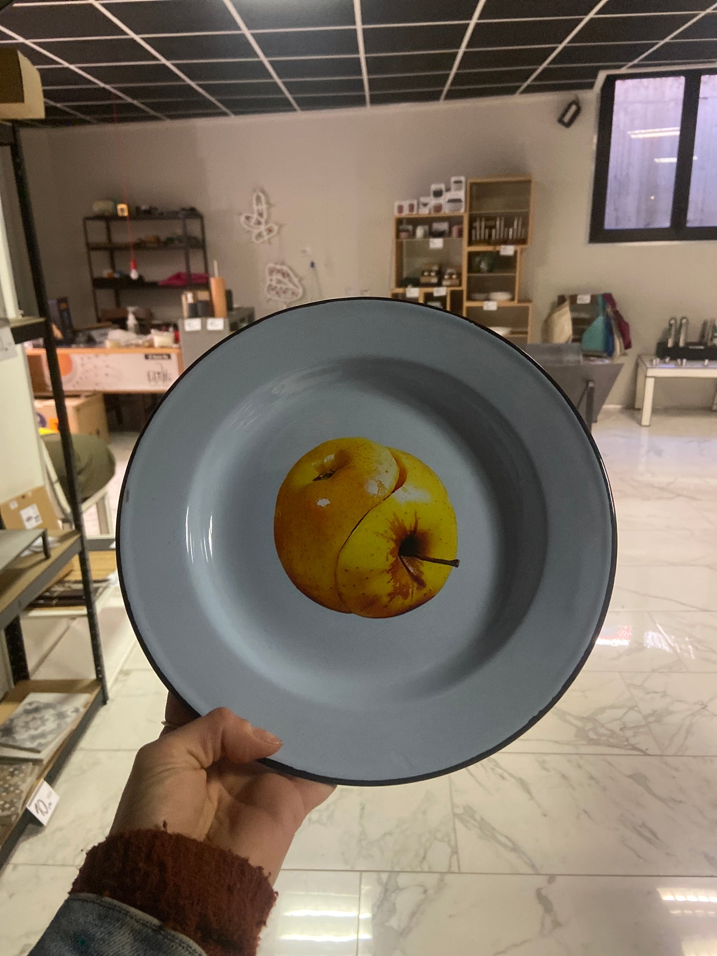 SELETTI TOILET PIATTO METALLO APPLE