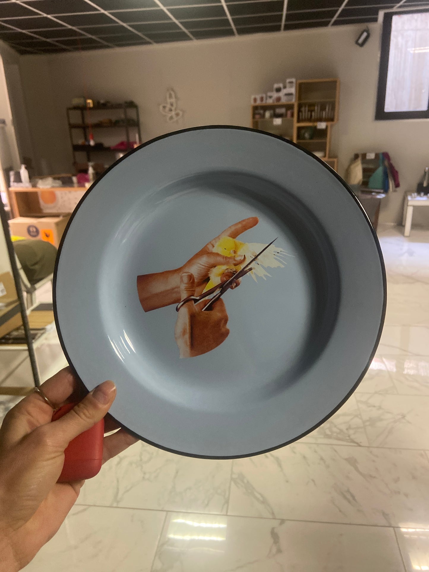 SELETTI TOILET PIATTO METALLO FINGERS