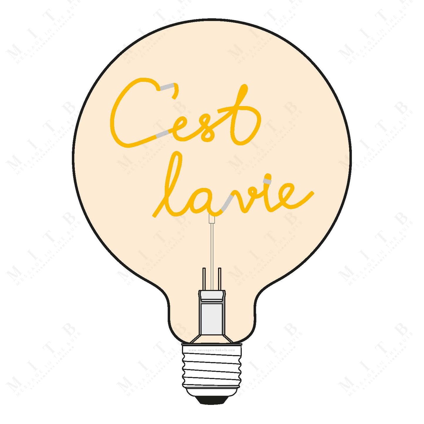 MITB LAMPADINA C'EST LA VIE AMBRA